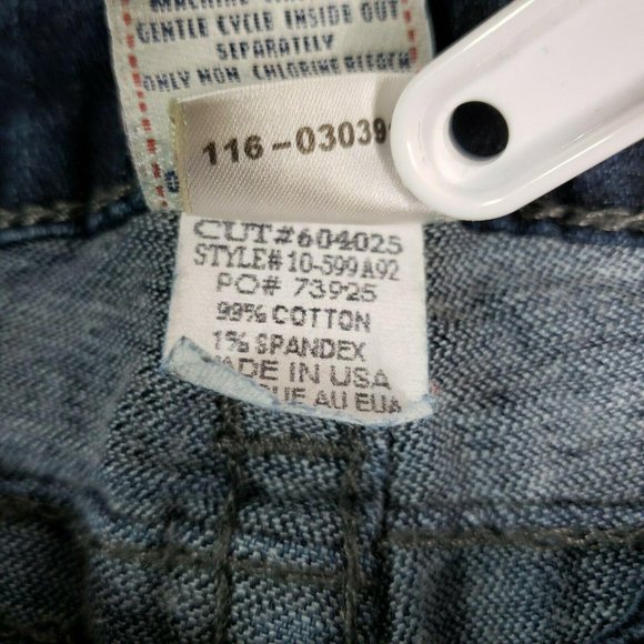 True Religion Women's Julie Skinny Jean Flap Pockets Dark Blue Size: 26 - Picture 8 of 12